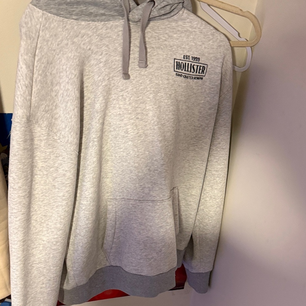 Hollister Light Gray Men's Hoodie